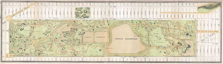 NYC’s Central Park is a Marvel of Civil Engineering - old map